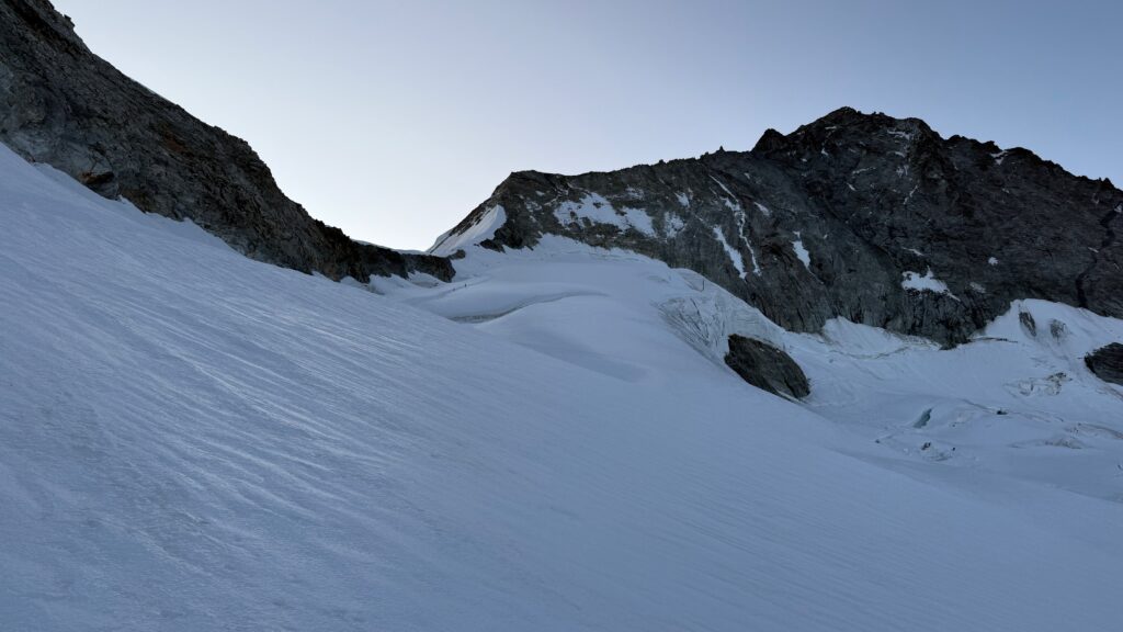 A view of the North Ridge, our objective